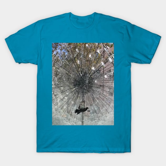 Fountain Water Bird Freedom T-Shirt by Miss Santa's Store